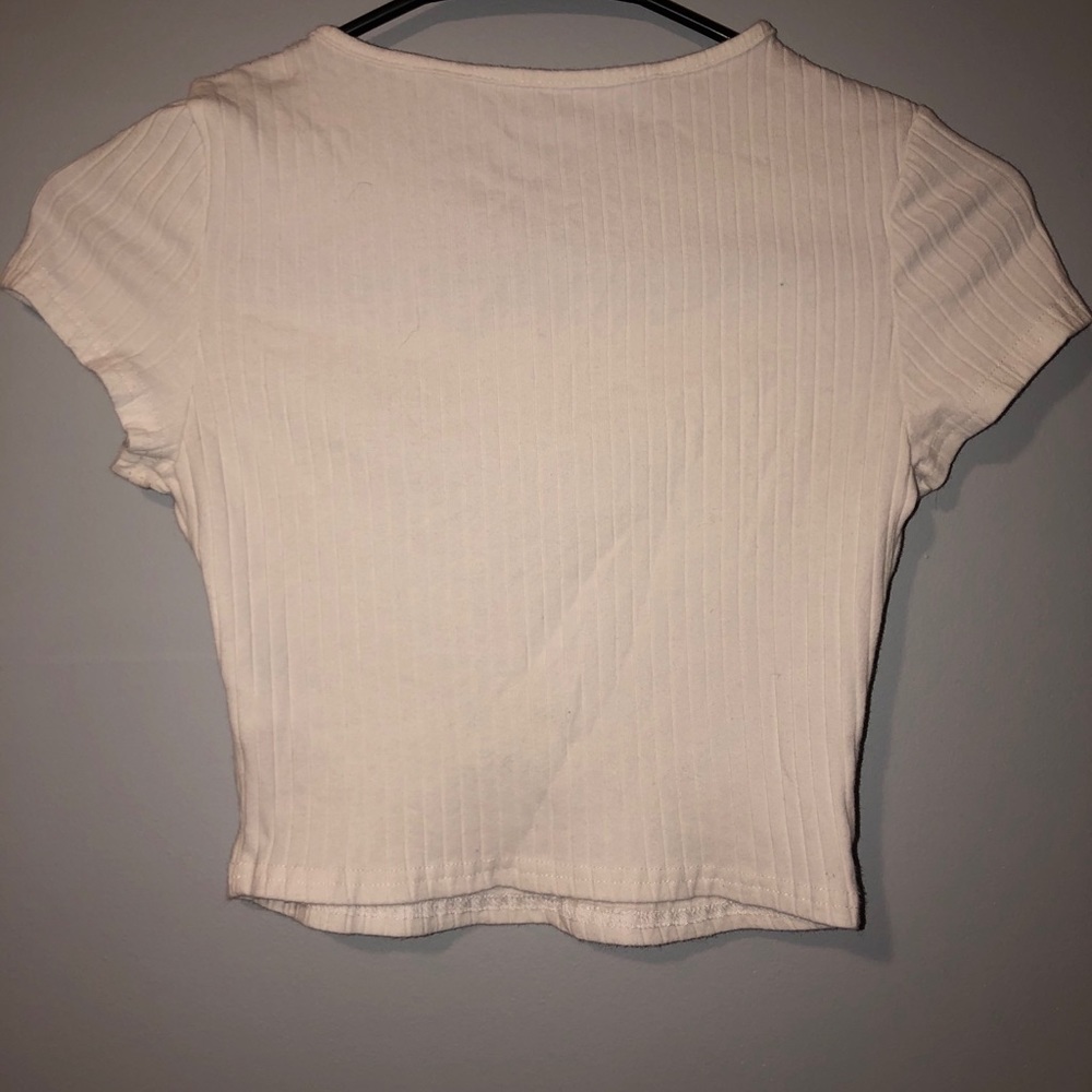 White crop top